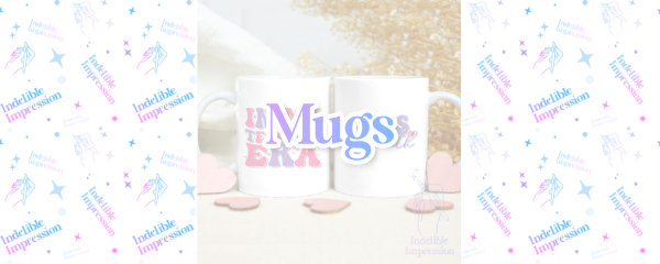 Banner showing the category "Mugs"