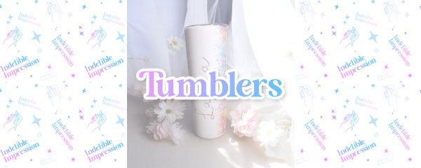 Banner showing the category "Tumblers"
